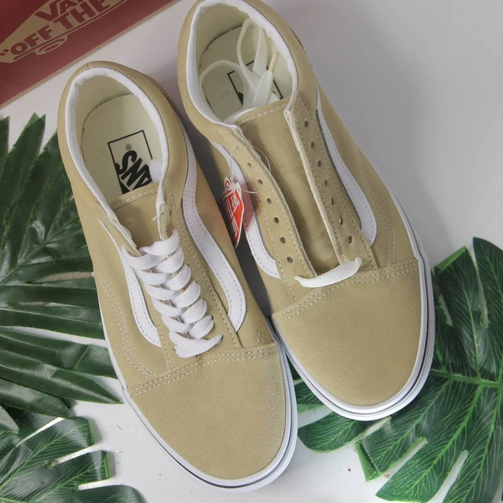 Vans Old Skool Wheat Cream Low Top Sneakers VN0A3WkTYUU - Picture 2 of 5